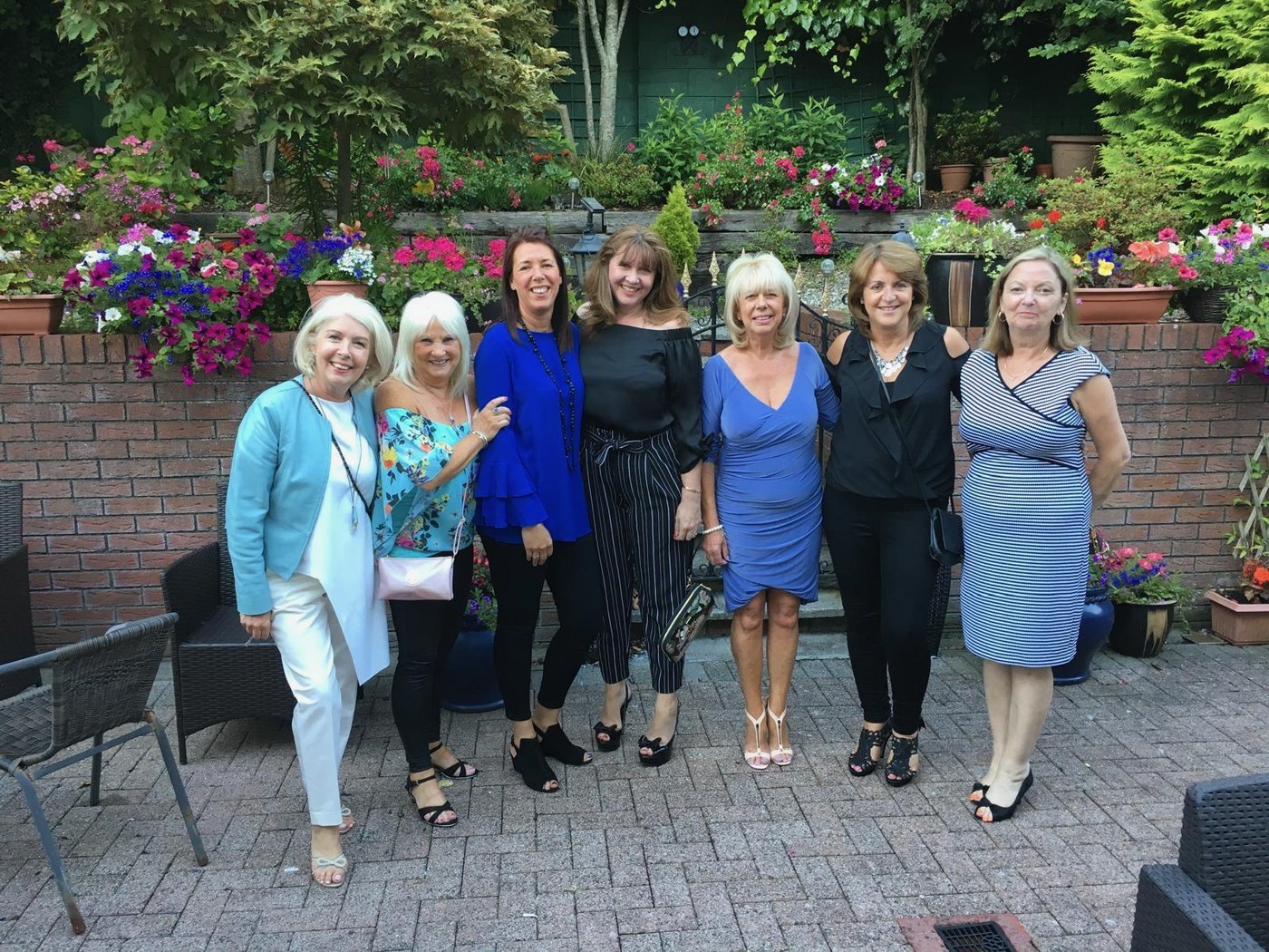 Mom and the girls in Galway for her 70th